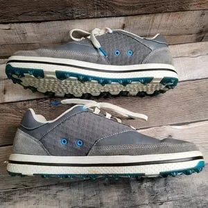 Crocs Men\'s Golf shoes sz 9.5 Blue Gray leather lightweight CROCS | Shoes | Crocs Mens Golf Shoes Sz 95 Blue Gray  main image 2